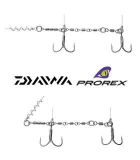 Kummilantide rakendus "Daiwa Prorex Screw-in Swiwel Assists Stinger"