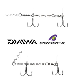 Daiwa Prorex Screw-in Swiwel Assists Stinger Rig for Soft Baits