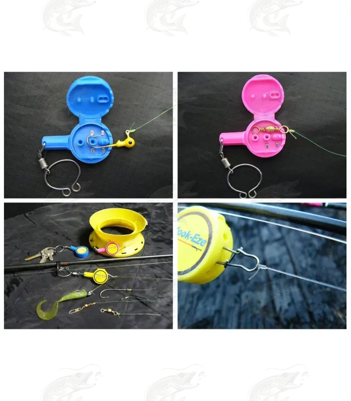 Hook-Eze Fishing Hook and Swivel Tying Safety Tool