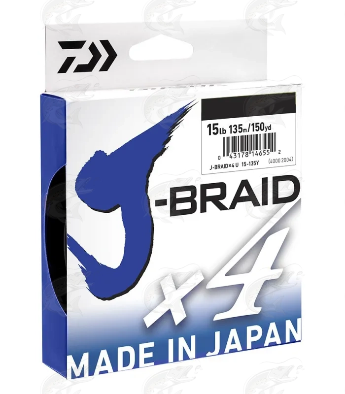 Details about   DAIWA J-BRAID X4 JAPANESE FISHING BRAID LINE 270M SPOOL ALL COLOURS & SIZES 