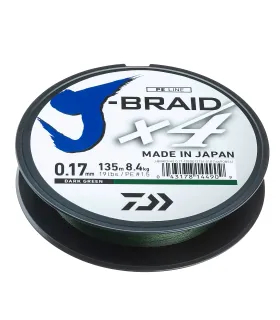 Owner Kizuna X8 PE 135m Chartreuse Braided Fishing Line