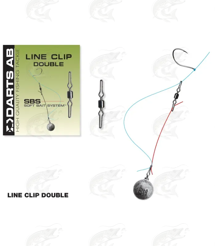 Darts Line Clip Double For Recoil / Elastic Rigs