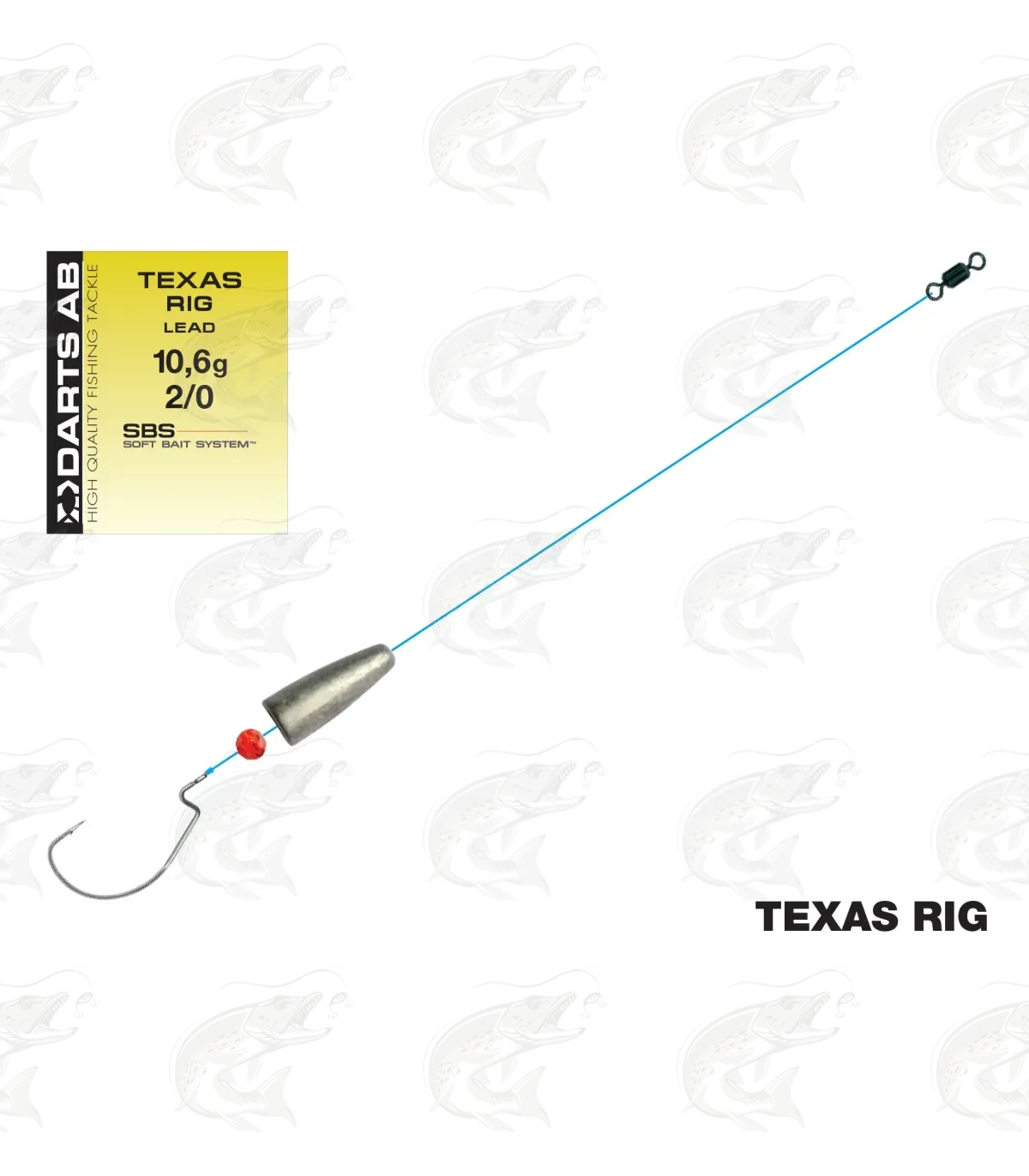 1 Set Texas Rigs Hooks Fishing with Sinker Offset Weights Hook