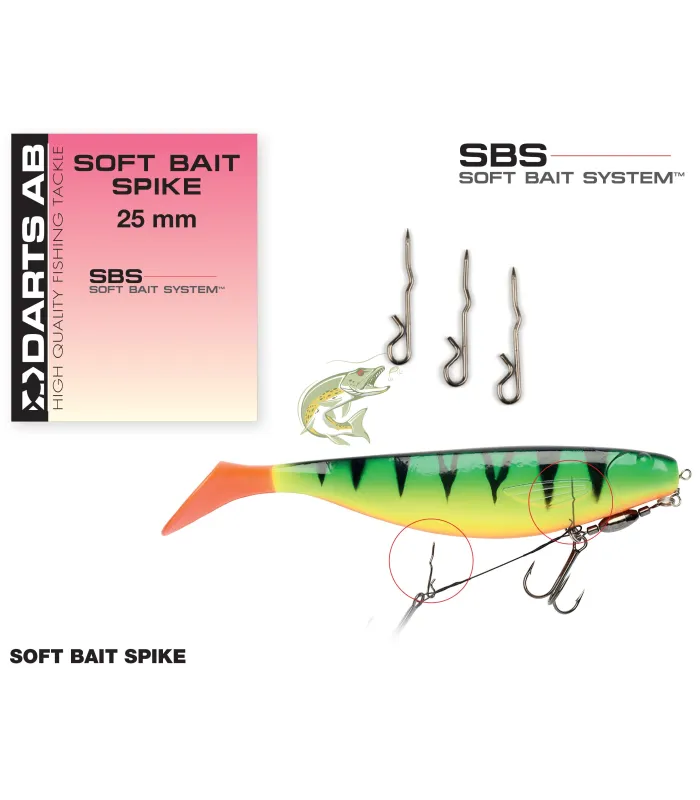 Stinger rigs for bigger soft lures by Darts
