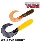 YUM Walleye Grub Soft Plastic Curly-Tail Walleye Fishing Lure
