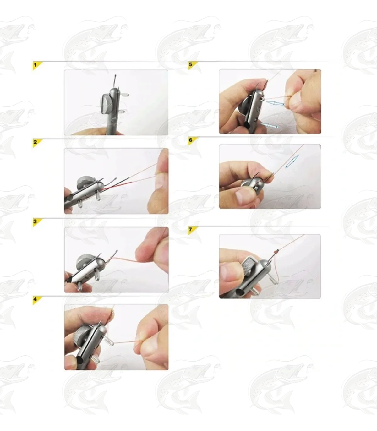 Automatic fishing knot tying tool fishng gear and tools #fishtok