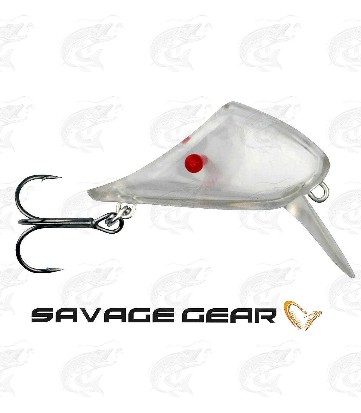 1pc Savage Gear 4Play Lip Scull Treble Baitfish UV Clear für die Soft 4Play 