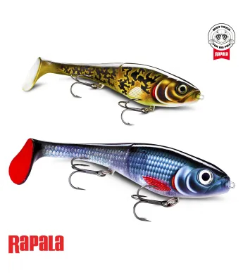 PIKE FISHING LURE Rapala X-Rap Otus Slow Sinking Soft Tail LIVE PERCH 