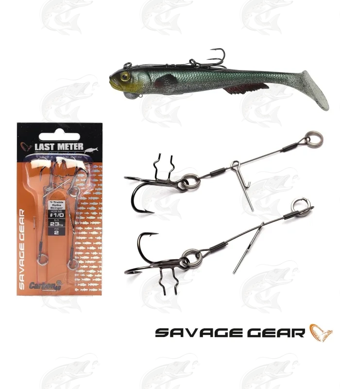 In pack 3 pcs with treble hook Savage gear CARBON49 STINGERS 