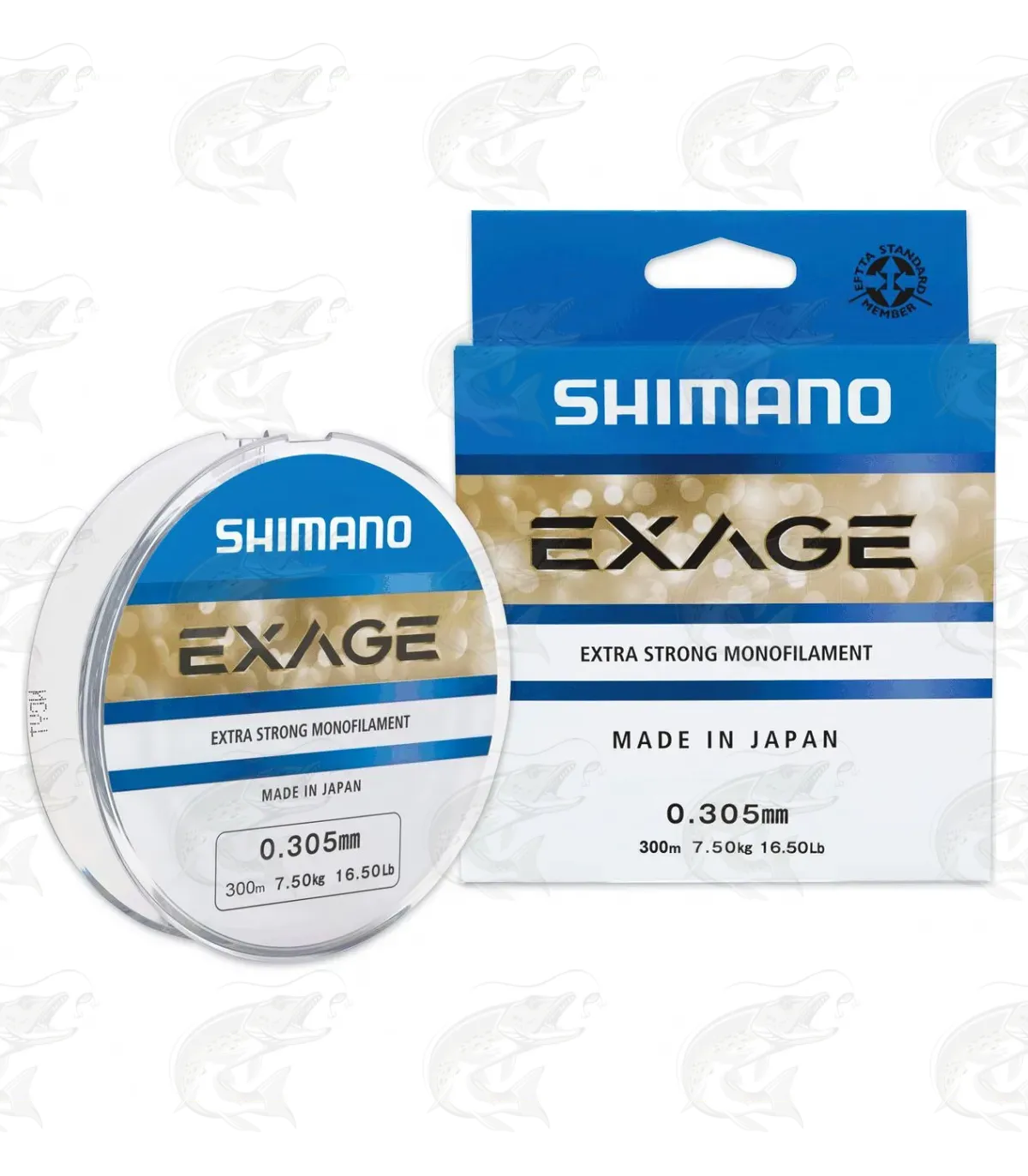 SHIMANO Exage + Mono Fishing Line 500m 15lb EXGM500-15