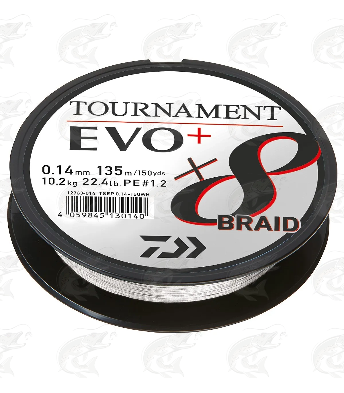 Daiwa Tournament 8 Braid EVO/135m/Dark Green/Braided Fishing Line 