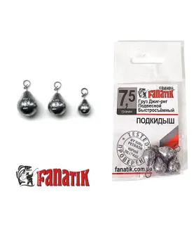 Clip weight for rubber lures "Fanatik"
