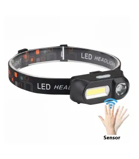 Liikumisanduriga COB / LED pealamp XP-G Q5 1804A