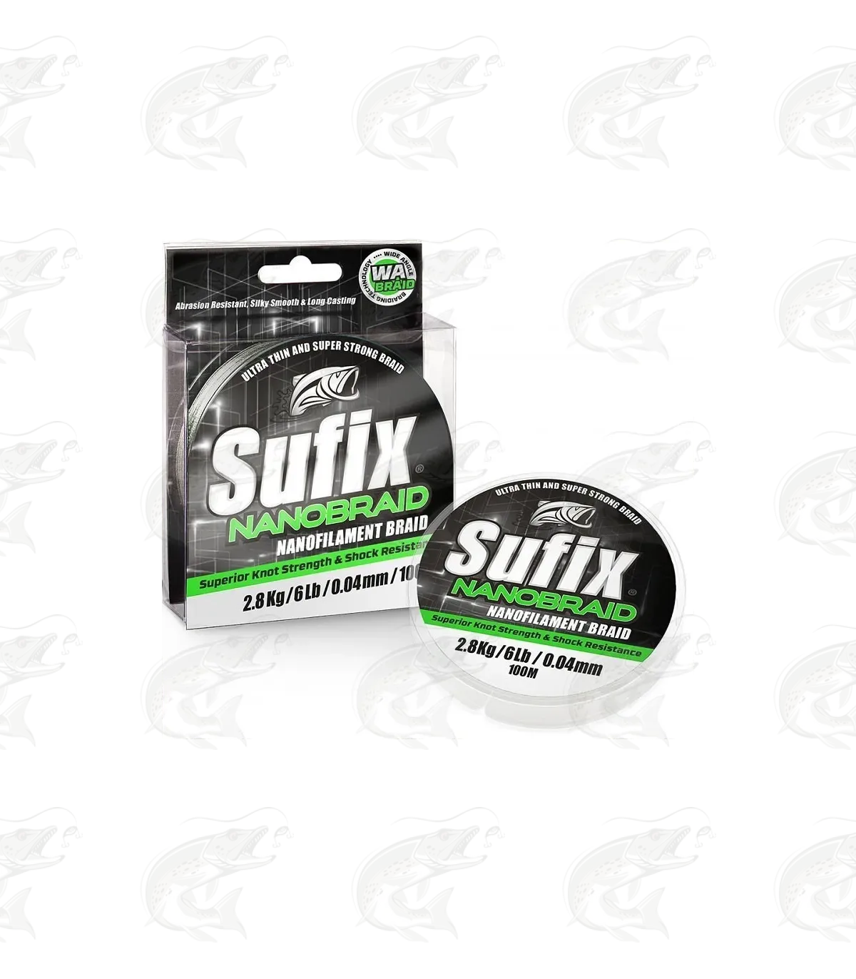 Angling International - The Way of the Weave! Wide Angle Braiding  Technology is what sets Sufix NanoBraid apart from the rest! By ensuring  that higher tension is created during the braiding process