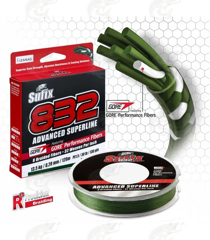 Sufix 832® Advanced Superline® braid, performance braided