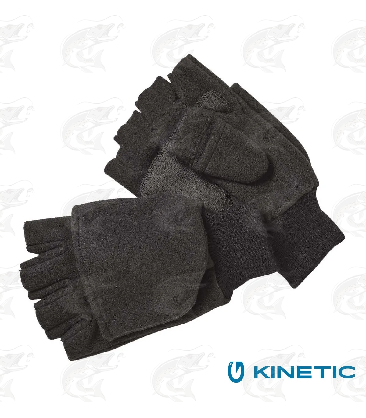 Fishing Mittens-Gloves Kinetic Wind Stop Fold Over Mitt